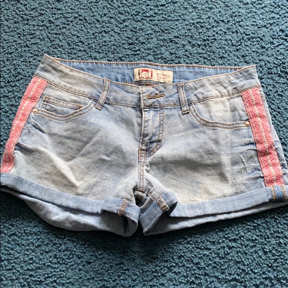 Denim shorts